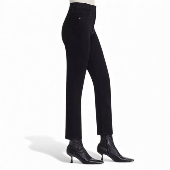 Veronica Beard Ryleigh SlimHigh Rise Straight Ankle Jeans in Onyx Size 27 - Picture 4 of 16